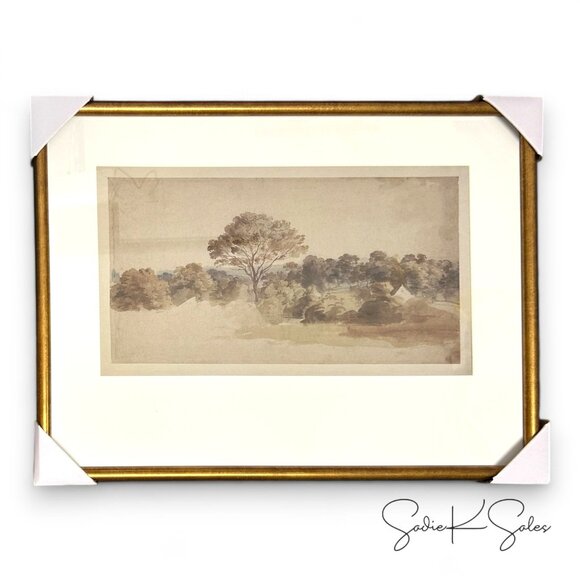 18"x24" Watercolor Tree Landscape Framed Wall Art - Hearth & Hand Magnolia - 202 - Picture 4 of 4